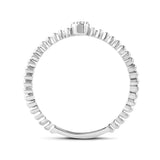 Diamantring i Hvitt/Gult Gull, 0.05CT TWSI