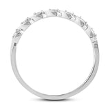 Tvinnet Diamantring i Hvitt/Gult Gull, 0.10CT TWSI