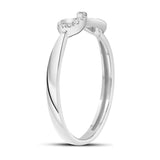 Diamantring i Hvitt/Gult Gull, 0.08CT TWSI