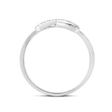 Diamantring i Hvitt/Gult Gull, 0.08CT TWSI