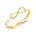 Diamantring i Hvitt/Gult Gull, 0,08 ct TW/SI – Diamanthuset