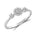 Diamantring 0,20 ct tw/si i hvitt gull – Diamanthuset