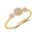 Diamantring 0,20 ct tw/si i gult gull – Diamanthuset