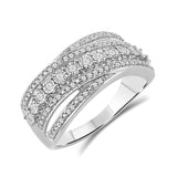 Diamantring i hvitt gull, 0.30ct TW/S