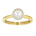 Perlering i 14kt Hvitt/Gult Gull, med 7,5 – 8 mm – bilde 2 – Diamanthuset