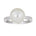 Perlering i 14kt Hvitt/Gult Gull, med 10 – 11mm Perle – Diamanthuset