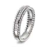 Diamantring i Hvitt/Gult Gull, 0.18CT TWSI