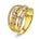 Eksklusiv diamantring i Hvitt/Gult Gull 0.65 tw/si og 0,40 ct edelsten – Diamanthuset
