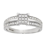 Diamantring i Hvitt/Gult Gull, 0.25CT TWSI
