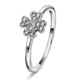 Diamantring i Hvitt/Gult Gull 0.12 tw/si