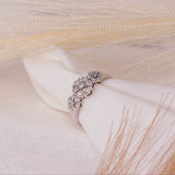 Diamantring i Gult/Hvitt Gull (585) med 0.15ct TW/SI Diamanter