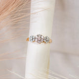 Diamantring i Gult/Hvitt Gull (585) med 0.15ct TW/SI Diamanter