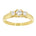 Diamantring i Gult/Hvitt Gull og tre Diamanter 0,50 TW/SI – bilde 2 – Diamanthuset
