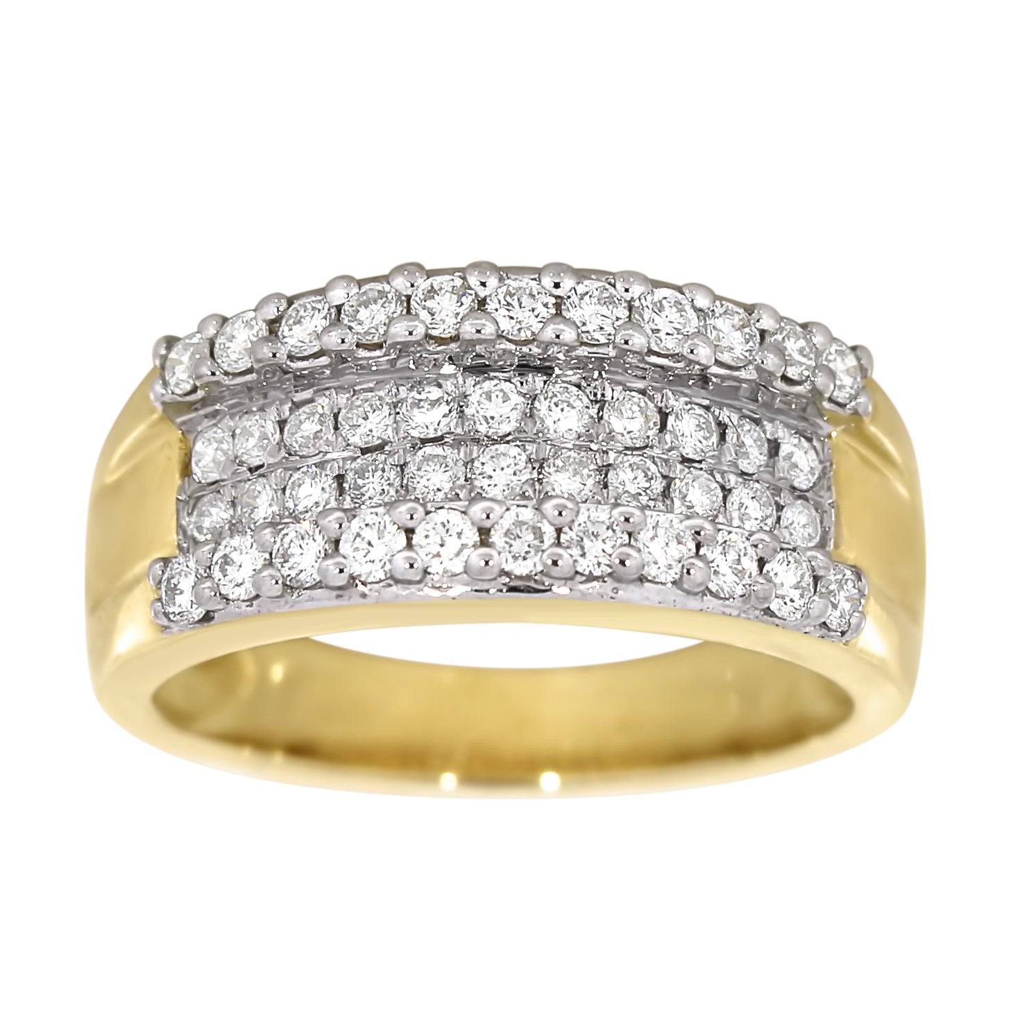 Diamantring i hvitt gull, 0.75CT TWSI