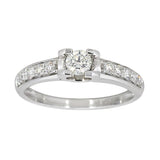 Carmen Diamantring i Hvitt Gull (585) med tot. 0.45ct TWSI Diamanter