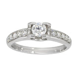 Carola Diamantring i Hvitt Gull (585) med Tot. 0.60ct TWSI Diamanter