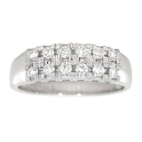 Rekkering med Diamanter i hvitt gull, 0.48ct TW/SI