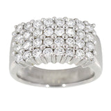 Rekkering med Diamanter i hvitt gull, 1.60ct TW/SI