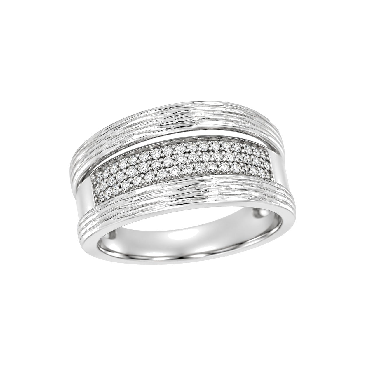 Diamantring i Hvitt/Gult Gull, 0,25 ct TW/SI – bilde 2 – Diamanthuset