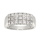 Rekkering med Diamanter i hvitt gull, 0.50ct TW/S