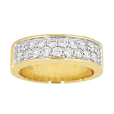 Diamantring i Hvitt/Gult Gull, 1.00CT TWSI
