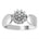 Diamantring Rosett i gult/hvitt gull, 0,25 ct – bilde 2 – Diamanthuset