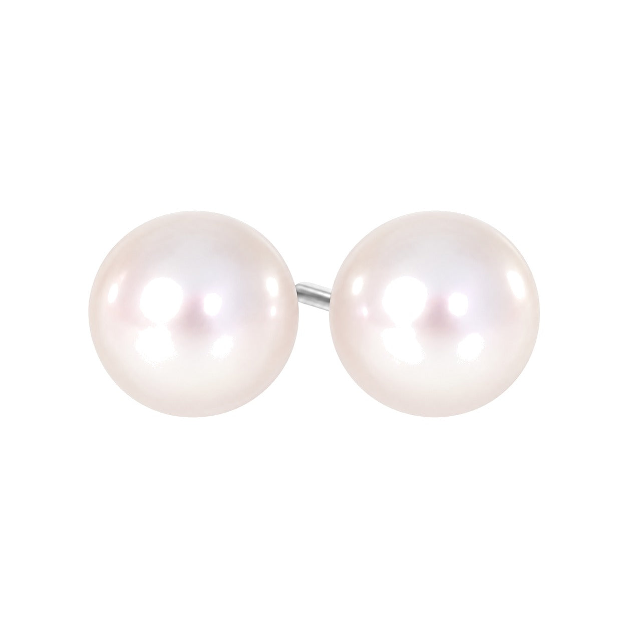 Perleørepynt i 14kt Hvitt Gull med 8-8.5mm Perle – Diamanthuset