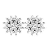 Rosettørepynt i 14kt Hvitt Gull,, 1.00ct TW/SI Diamanter