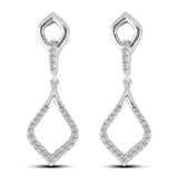 Diamantørepynt i 14kt Hvitt Gull (585), 0.20ct TW/SI Diamanter