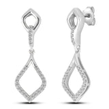 Diamantørepynt i 14kt Hvitt Gull (585), 0.20ct TW/SI Diamanter