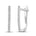 Diamantøredobber i hvitt gull, 0,12 ct TW Si – Diamanthuset