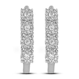 Øreringer i 14kt Hvitt/Gult Gull (585), 0.40ct TW/SI Diamanter