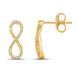 Diamantørepynt i 14kt Hvitt/Gult Gull (585), 0.15ct TW/SI Diamanter