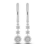 Diamantøredobber i hvitt gull, 0.25ct TW Si