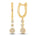 Diamantøredobber i gult gull, 0,25 ct TW Si – Diamanthuset