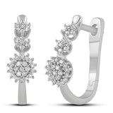 Diamantøredobber i hvitt gull, 0.25ct TW Si