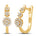 Diamantøredobber i gult gull, 0,25 ct TW Si – Diamanthuset