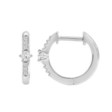 Diamantørepynt i Gult/Hvitt Gull, 0.20ct TWSi