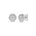 Rosett diamantørepynt i Gult/Hvitt Gull, 0,25 ct TW/SI – Diamanthuset