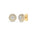 Rosett diamantørepynt i Gult/Hvitt Gull, 0,25 ct TW/SI – bilde 5 – Diamanthuset
