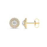 Rosett diamantørepynt i Gult/Hvitt Gull, 0.25ct TWSi