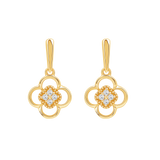 Diamanørepynt i Gult/Hvitt Gull, 0.06ct tw/si