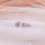 Diamantørepynt i Gult/Hvitt Gull (585) Med 0.12ct TW/SI Diamanter