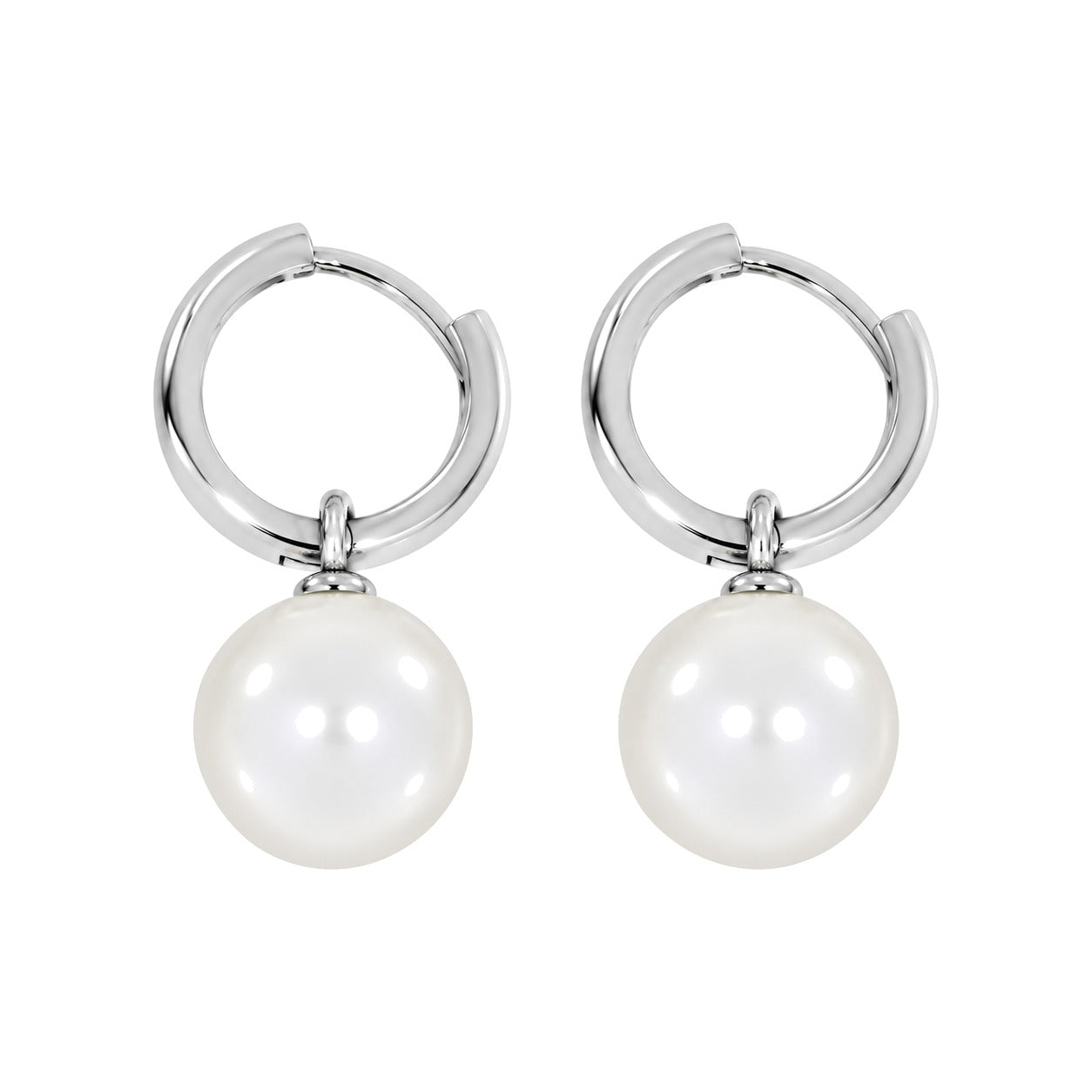 Perleørepynt i 14kt Gult/Hvitt Gull med 8.5-9mm Perle – Diamanthuset
