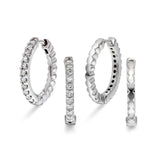 Diamantørepynt i Hvitt Gull (585), 0.37ct TW/SI Diamanter