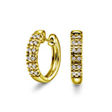 Diamantørering to rader i Gult/Hvitt Gull, 0.24ct TWSi