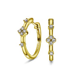 Diamantørepynt i Gult/Hvitt Gull, 0.20ct TWSi