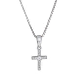 Korsanheng i 14kt Hvitt Gull,, 0.09ct TW/SI diamanter
