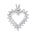 Halssmykke hjerte med diamanter i hvitt gull 0,25 ct-1,50 ct – Diamanthuset