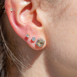 Bloom Diamantørepynt i Gult Gull - 0.30ct tw/si Diamanter - 2.10ct Grønn Ametyst  - 14kt Gull (585)